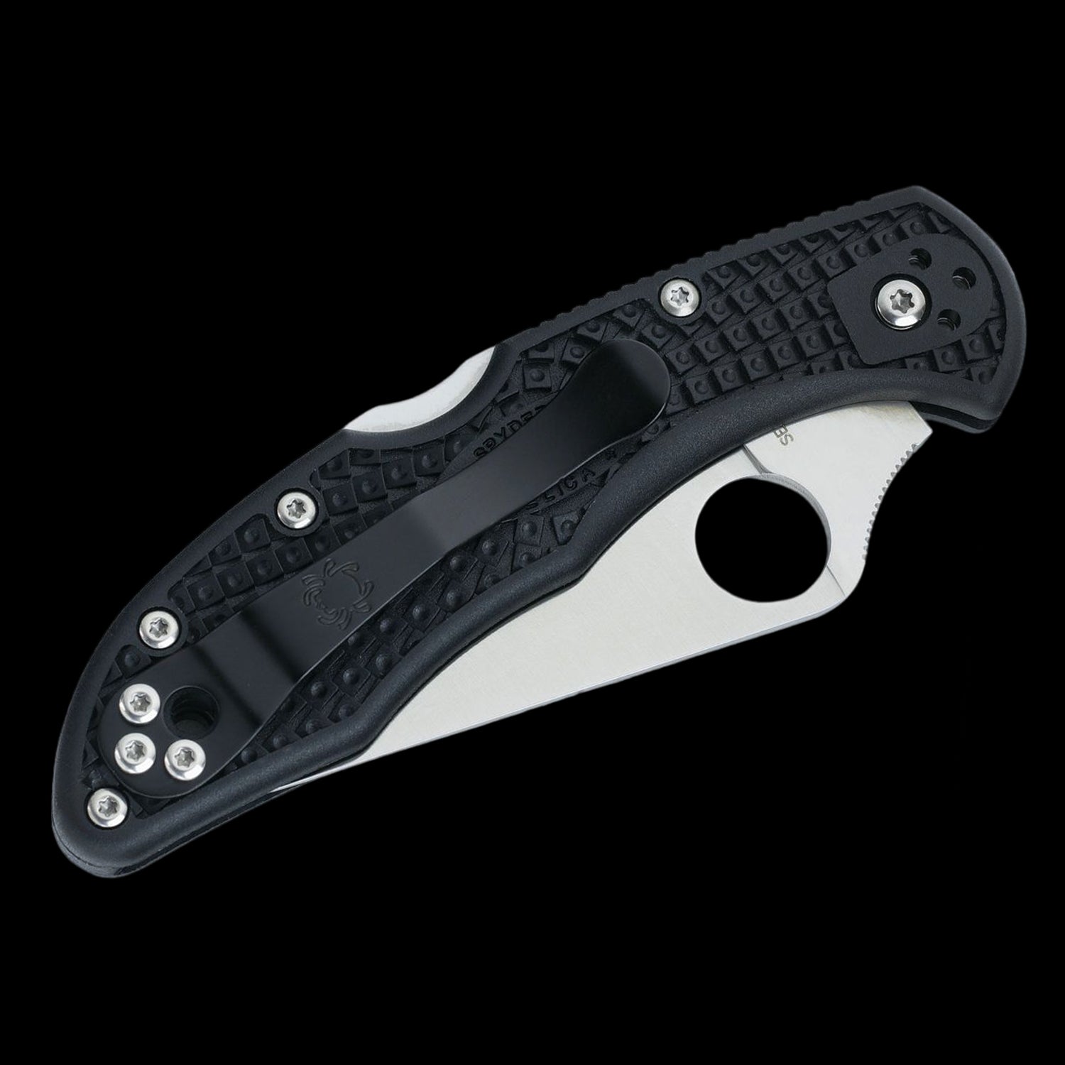 Spyderco Delica 4 Lightweight Pocket Knife Black FRN Handle