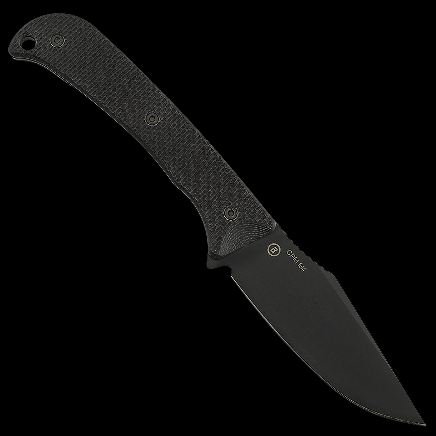 Hogue Extrak XL M4 Steel Black Cerakote Fixed Blade Knife Black G10 Handle