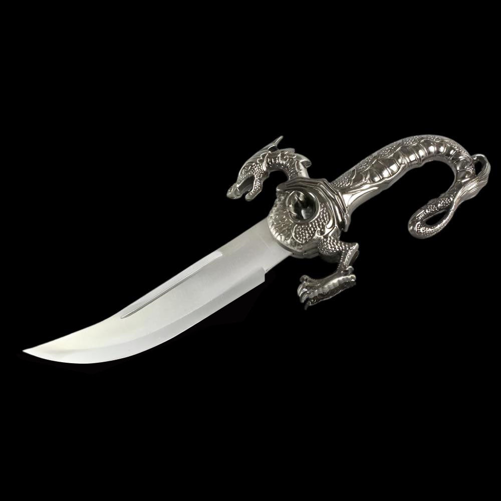 Wyvern Dragon Dagger Large 17" - Blue (not sharp)