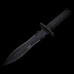 Combat Dagger Double Edge Fixed Blade Knife Black