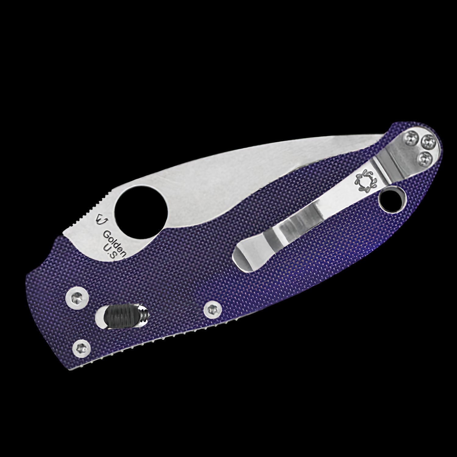 Spyderco Manix 2 Ball Bearing Lock S110V Folder Dark Blue G10 Handle