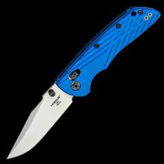 Hogue Deka MagnaCut Steel Stone Tumbled Pocket Folder Blue GFRP Handle