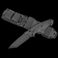 Hogue EX-F01 Black Cerakote Fixed Blade Tanto Knife G10 Handle