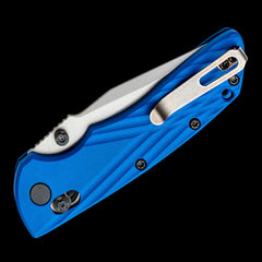 Hogue Deka MagnaCut Steel Stone Tumbled Pocket Folder Blue GFRP Handle