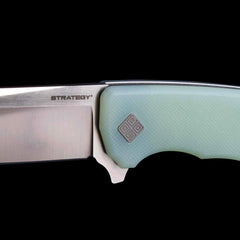 Ocaso Knives Strategy Folder D2 Satin - Jade G10