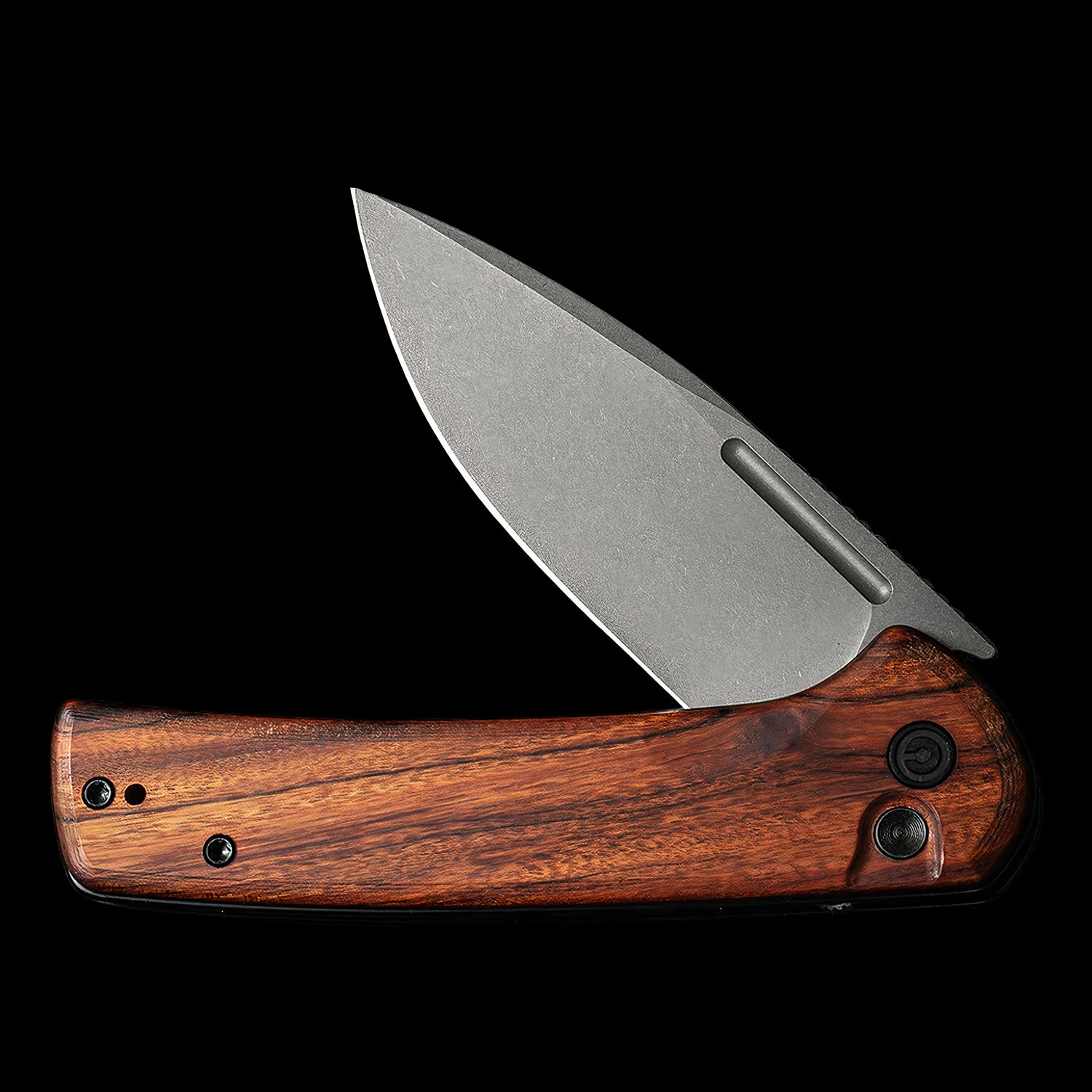 CIVIVI Conspirator NIitro-V Steel Button Lock Knife Cuibourtia Wood