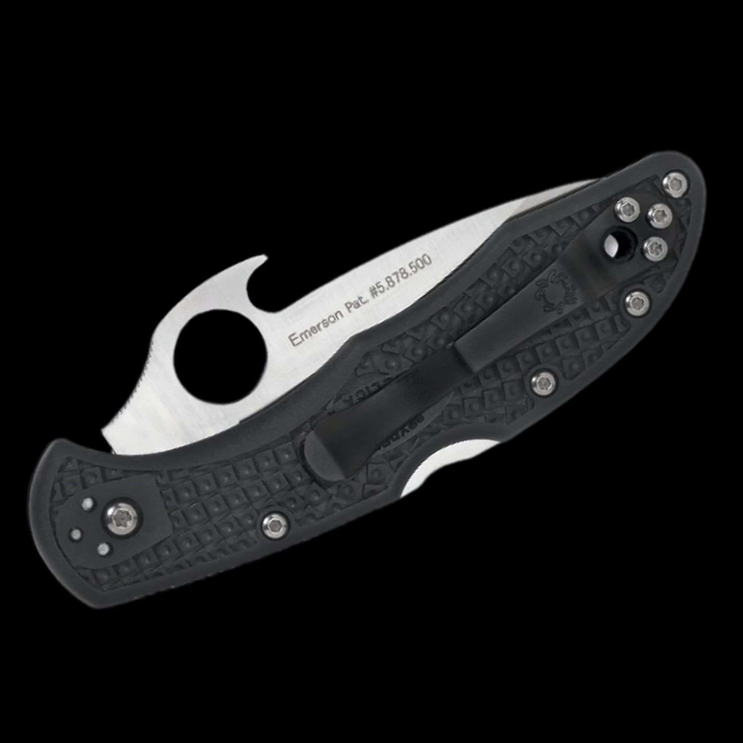 Spyderco Delica 4 Lightweight Emerson Wave VG10 Pocket Knife Gray FRN Handle