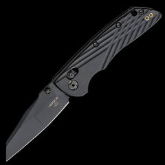 Hogue Deka MagnaCut Steel Black Wharncliffe Pocket Folder Black GFRP Handle