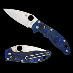 Spyderco Manix 2 Ball Bearing Lock Folder Translucent Blue FRCP Handle