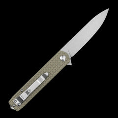 Cobratec Medium Cayden Pocket Knife D2 - Ball Bearing Tan Textured G10