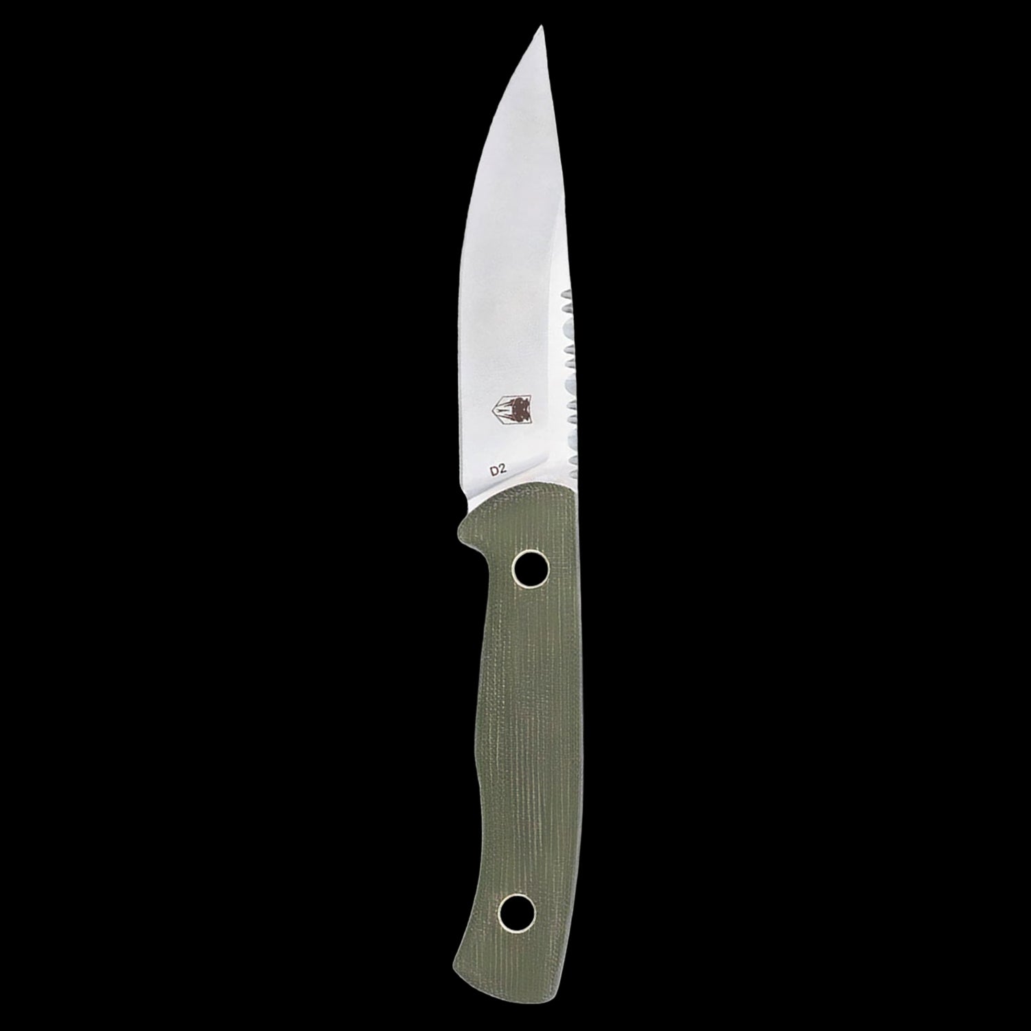 Cobratec Koonsman Fixed Blade Knife D2 - OD Green Micarata Scales