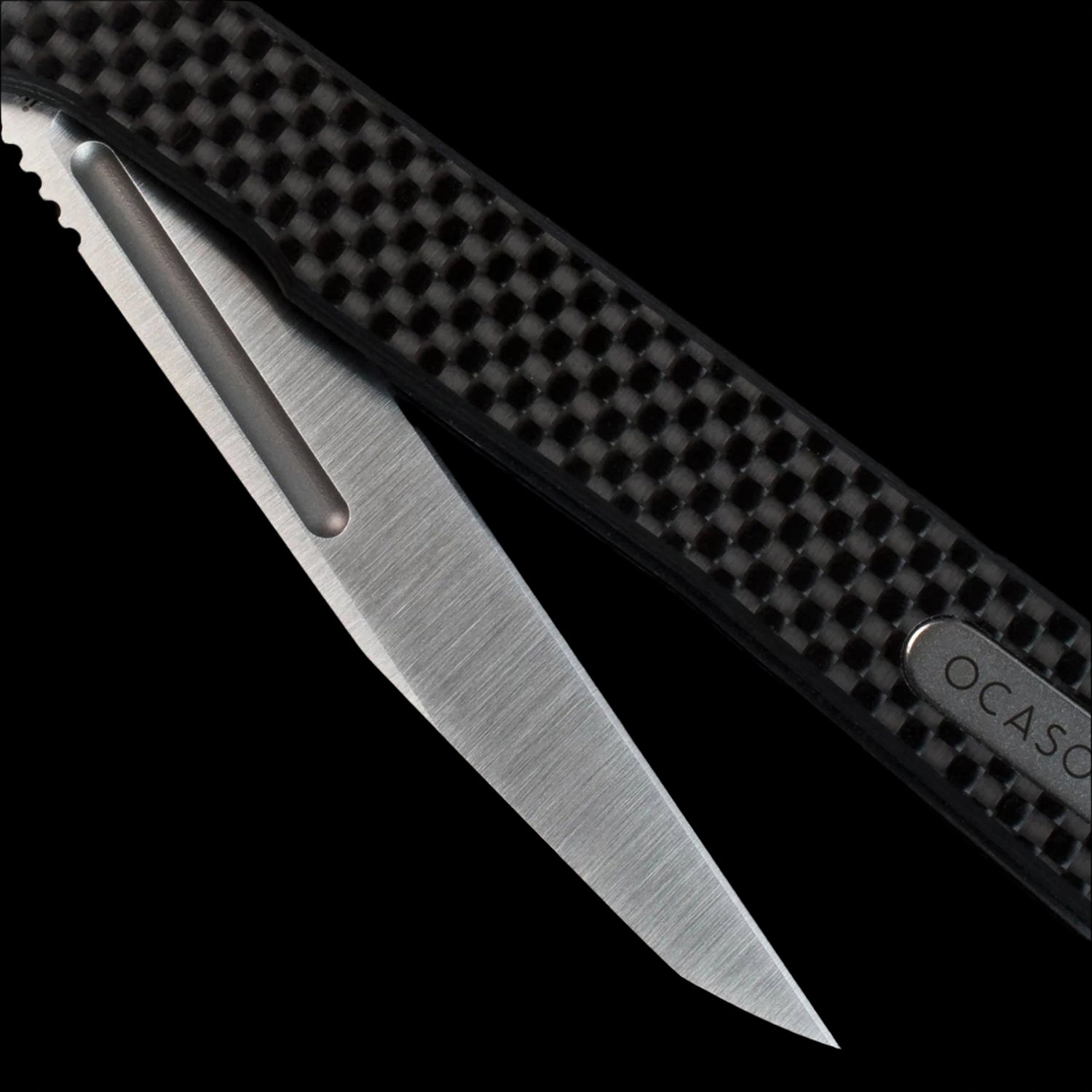 Ocaso Knives Solstice S35VN Wharncliffe Satin Finish - Carbon Fiber