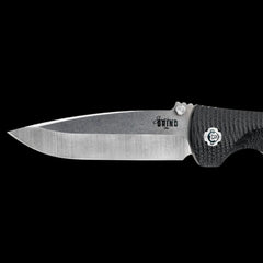 Southern Grind Bad Monkey 14C28N Pocket Knife Black G10 Handle