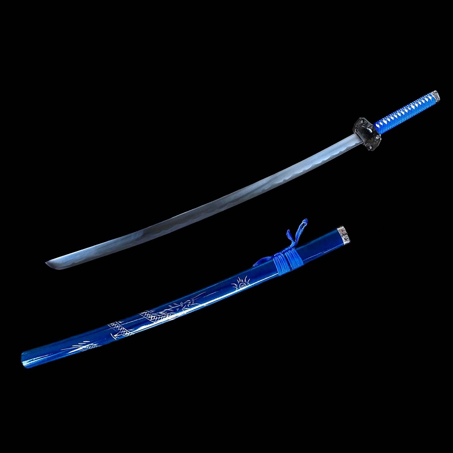 Blue Dragon Collectible Display Katana Sword (dull blade)