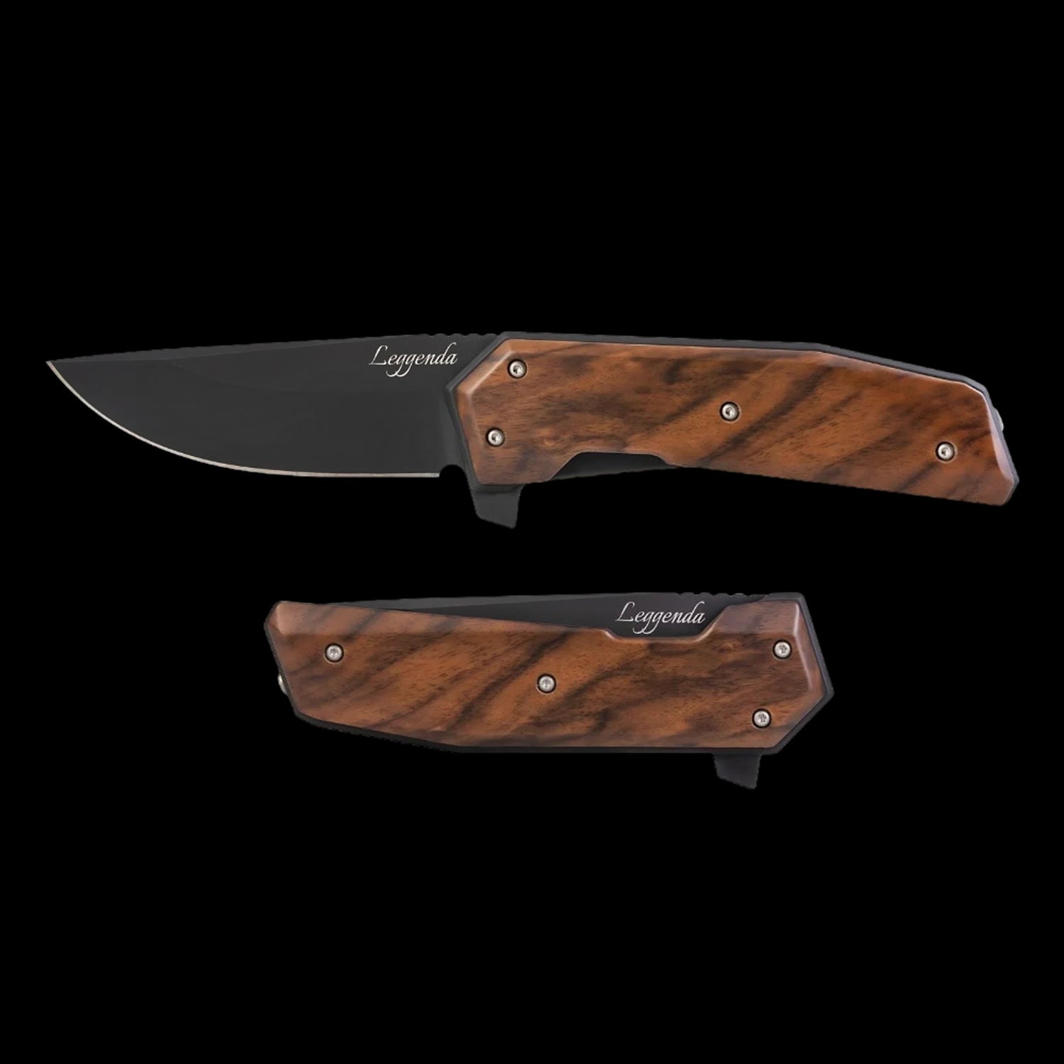 Woox Knife Leggenda D2 Pocket Knife - Walnut Wood Handle