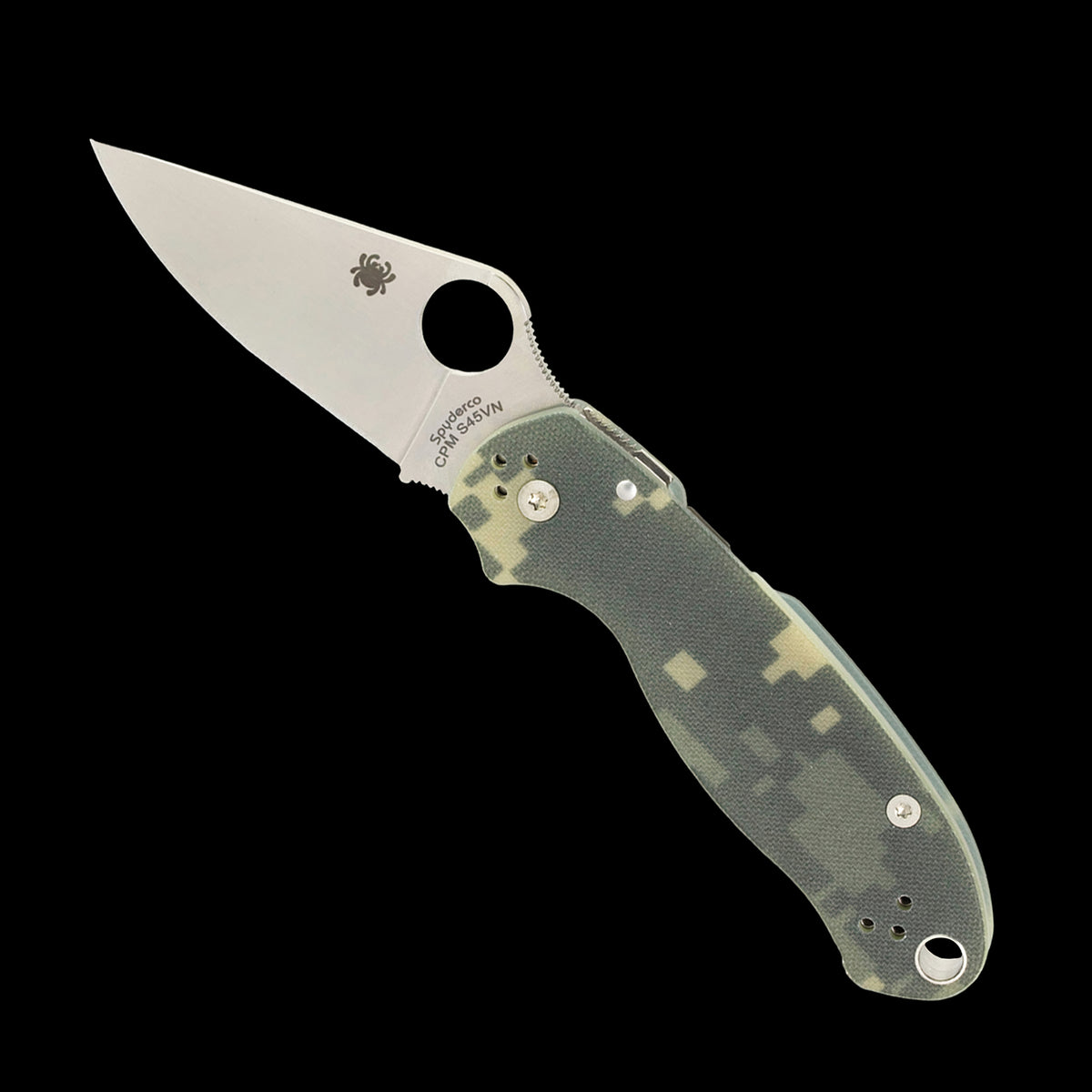 Spyderco Para 3 Pocket Knife S45VN Camo G10 Handle