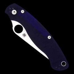 Spyderco Military 2 Pocket Knife S110V Dark Blue G10 Handle