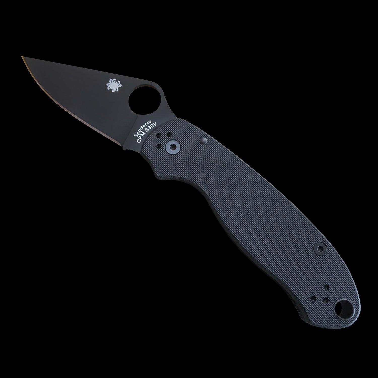 Spyderco Para Military 2 Pocket Knife S45VN Black G10