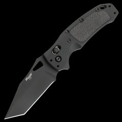 Hogue SIG K320 AXG Pro Black Cerakote S30V Pocket Knife Black Aluminum Handle