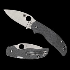 Spyderco Sage 5 Lightweight MAXAMET Steel Pocket Knife Gray FRN Handle