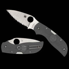 Spyderco Chaparral SpyderEdge Pocket Knife Gray FRN Handle