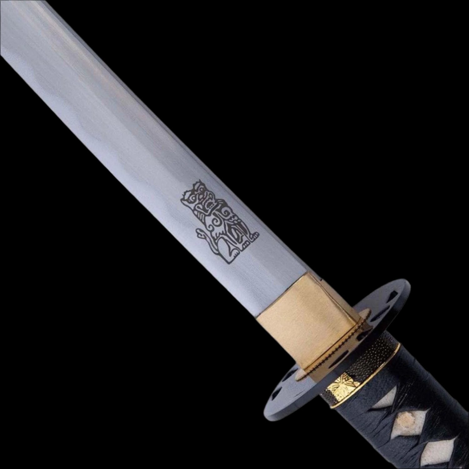 Hattori Hanzo Hand Forged 1045 Steel Battle Ready Samurai Katana Sword Shisa