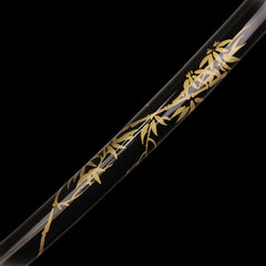 Onikiri Gold Bamboo Samurai Katana Sword Battle Ready 1045 Steel Handmade