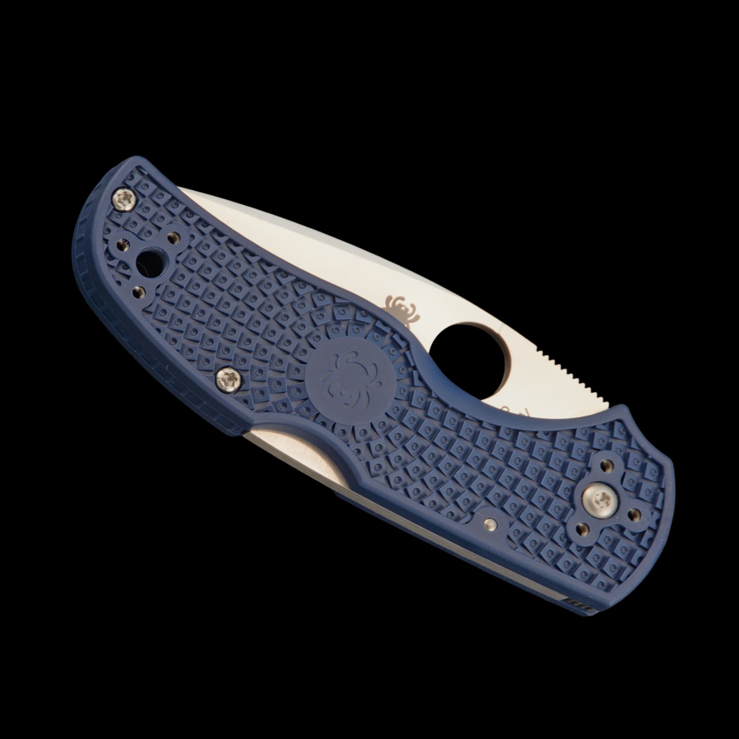 Spyderco Native 5 Lightweight S110V Pocket Knife Dark Blue FRN Handle