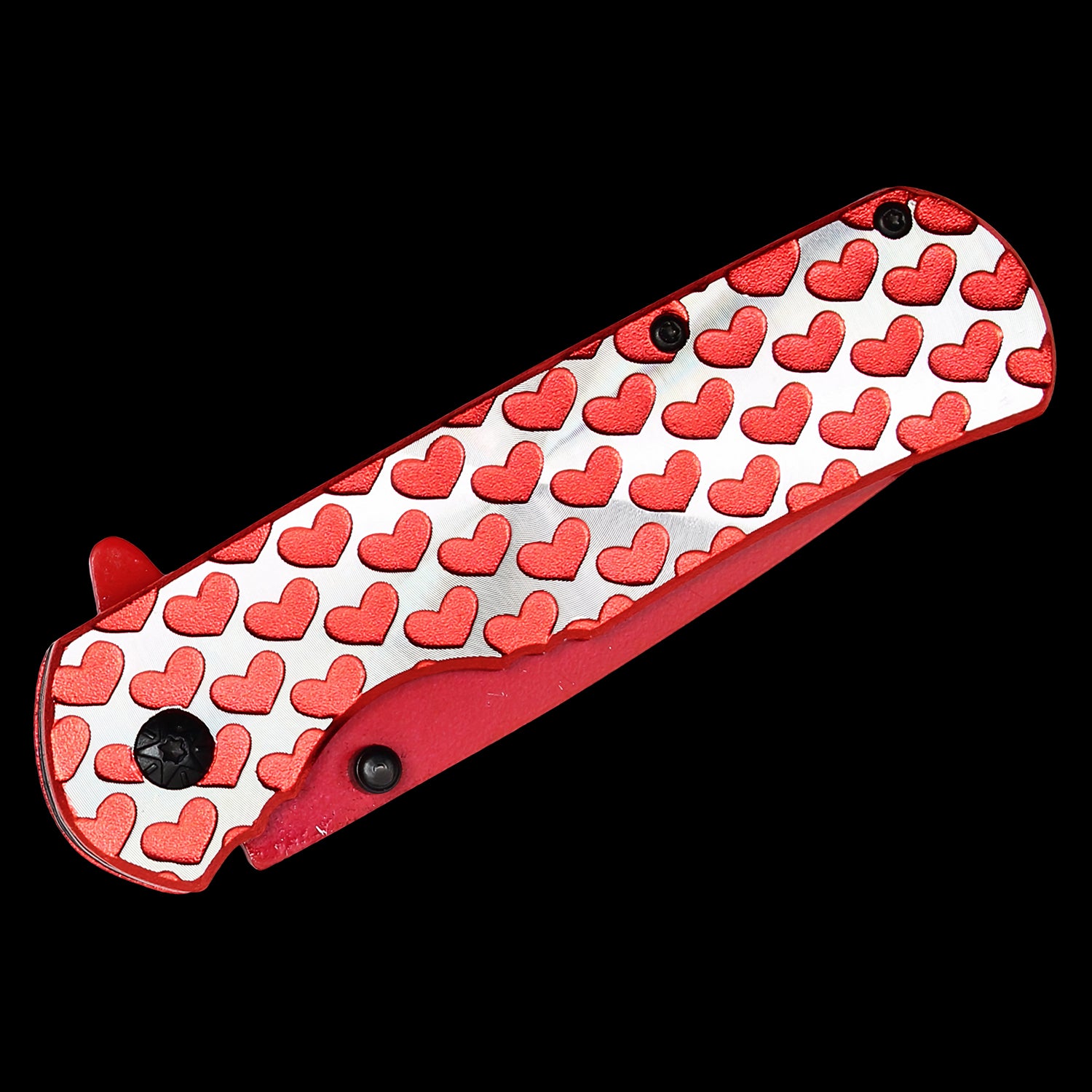 Hearts Spring Assisted Pocket Knife Set 4 Pack