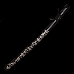 Onikiri Floral Samurai Katana Sword Battle Ready 1045 Steel Handmade