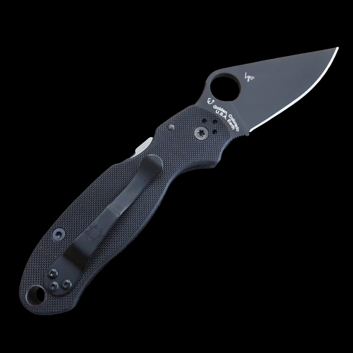 Spyderco Para Military 2 Pocket Knife S45VN Black G10