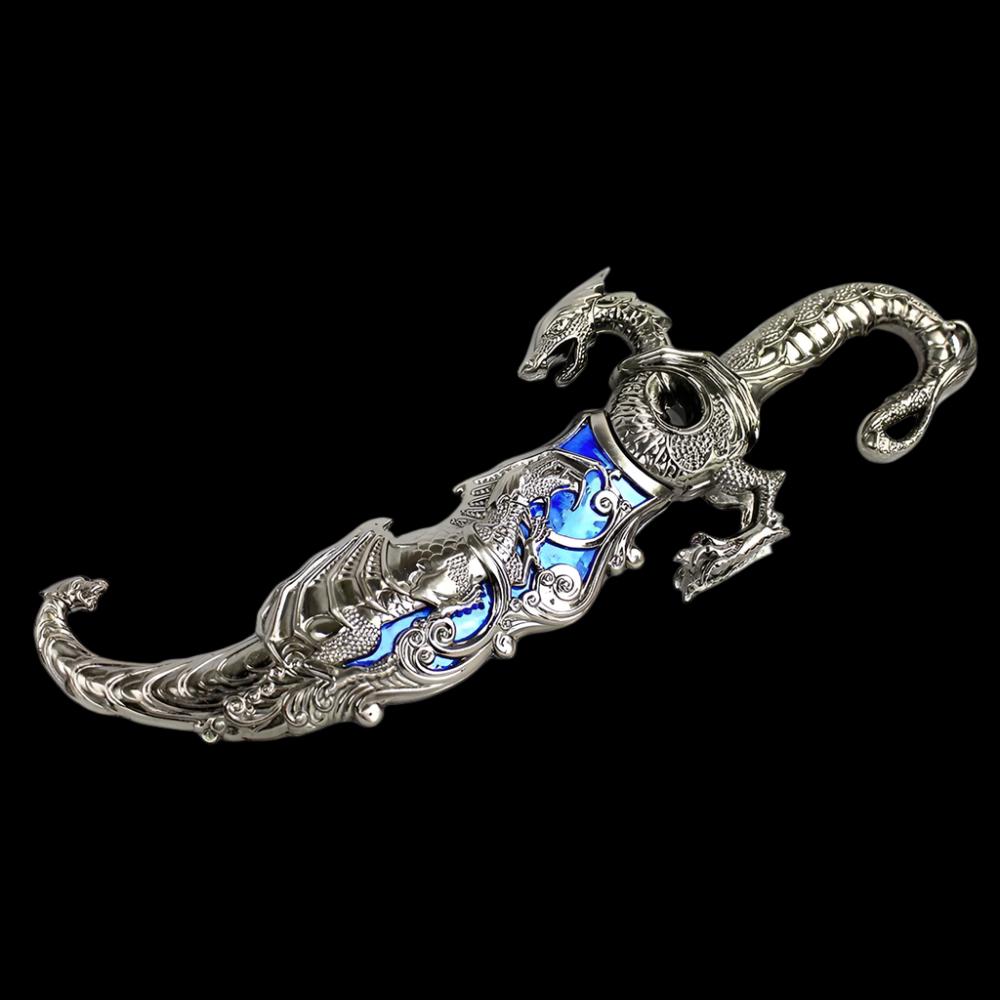 Wyvern Dragon Dagger Large 17" - Blue (not sharp)