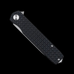 Cobratec Medium Cayden Pocket Knife D2 - Ball Bearing Black Textured G10