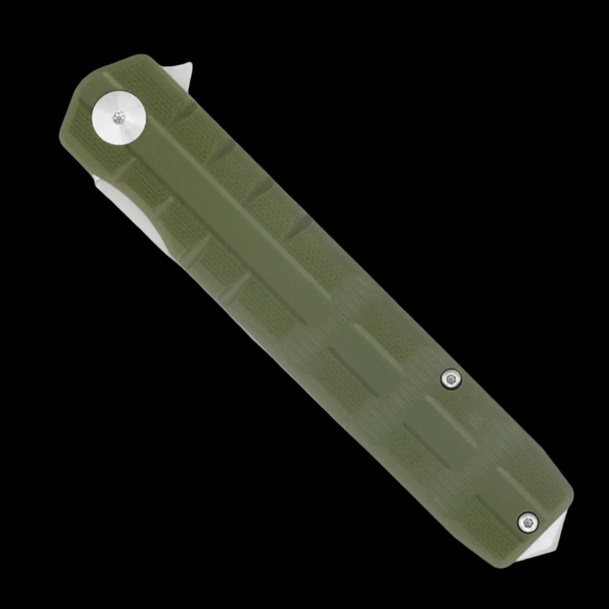 Cobratec Kuzio Pocket Knife D2 - Ball Bearing OD Green G10