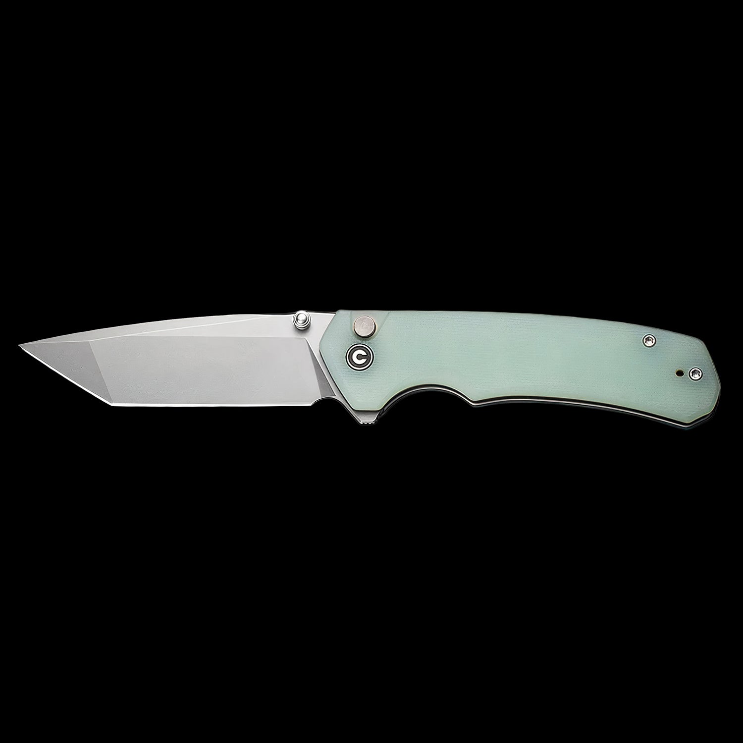 CIVIVI Brazen Stonewashed Tanto Button Lock Flipper G10 Handle