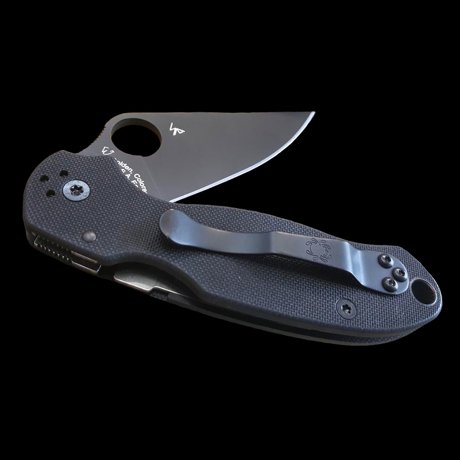 Spyderco Para Military 2 Pocket Knife S45VN Black G10