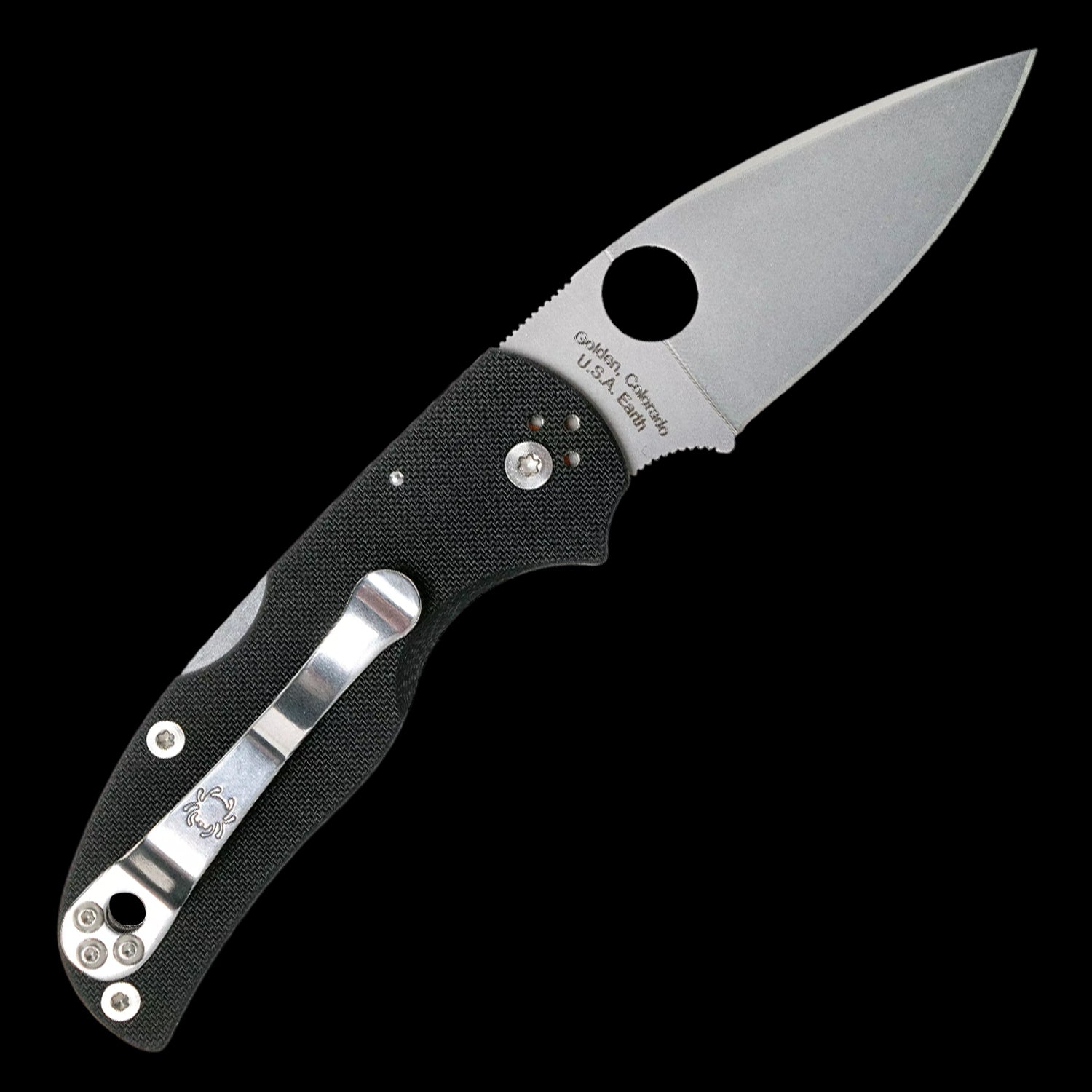 Spyderco Native 5 Pocket Knife S30V Black G10 Handle