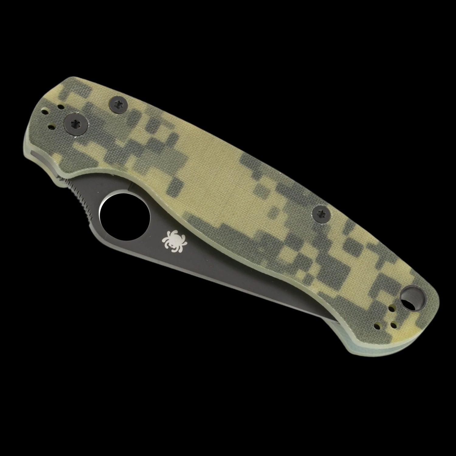 Spyderco Para Military 2 Pocket Knife S45V Camo G10 Handle