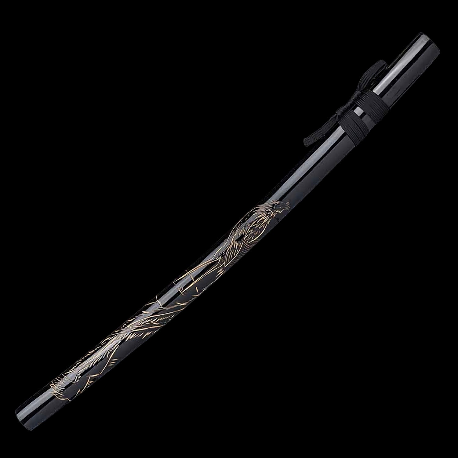 Onikiri Phoenix Battle Ready Handmade 1045 Steel Samurai Katana Sword Black