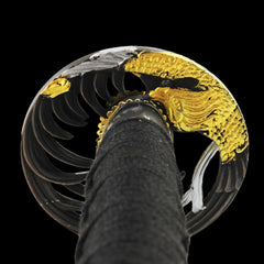 Onikiri Gold Phoenix Samurai Katana Sword Battle Ready 1045 Steel Handmade