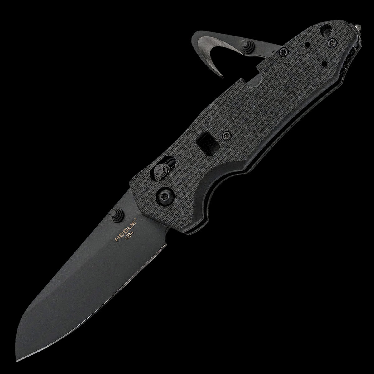 Hogue Trauma First Response Tool Pocket Knife Black G10 Handle