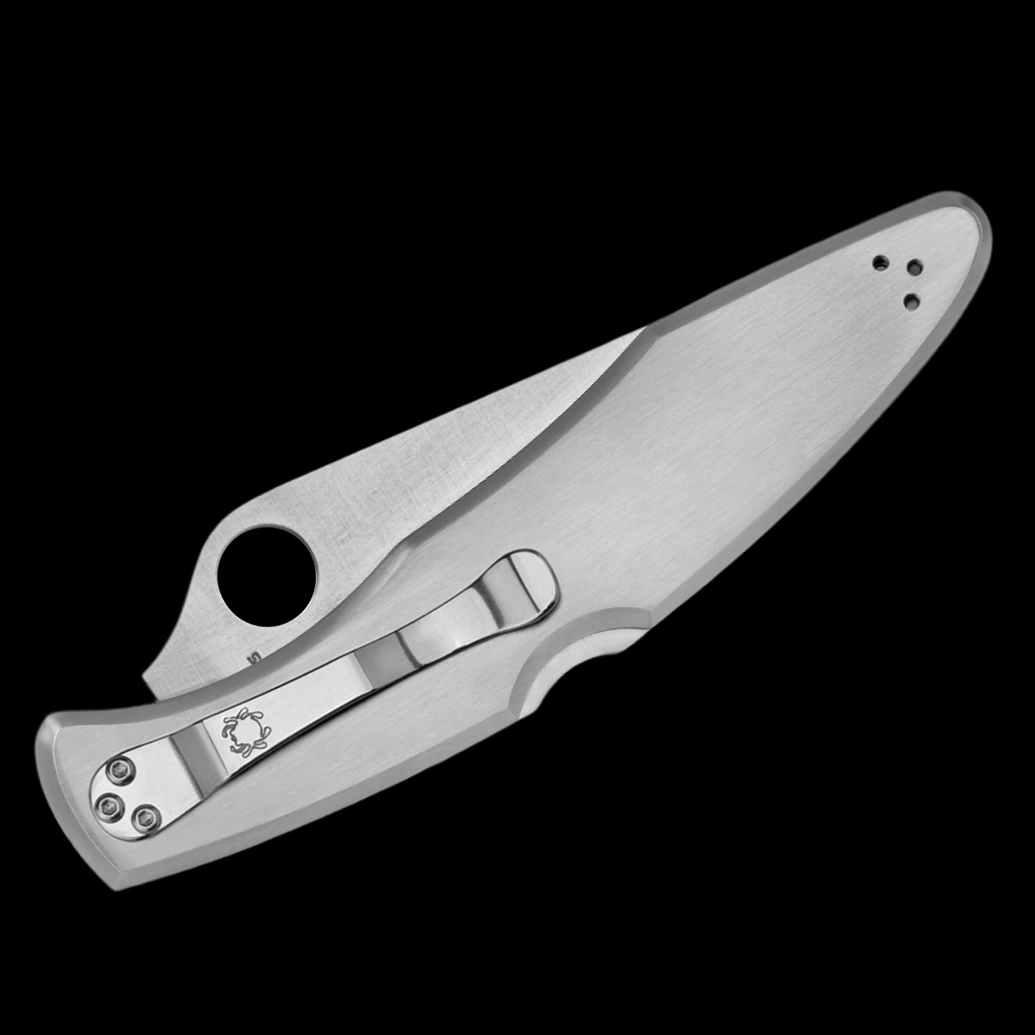 Spyderco Police Model VG10 Pocket Knife Stainless Handle