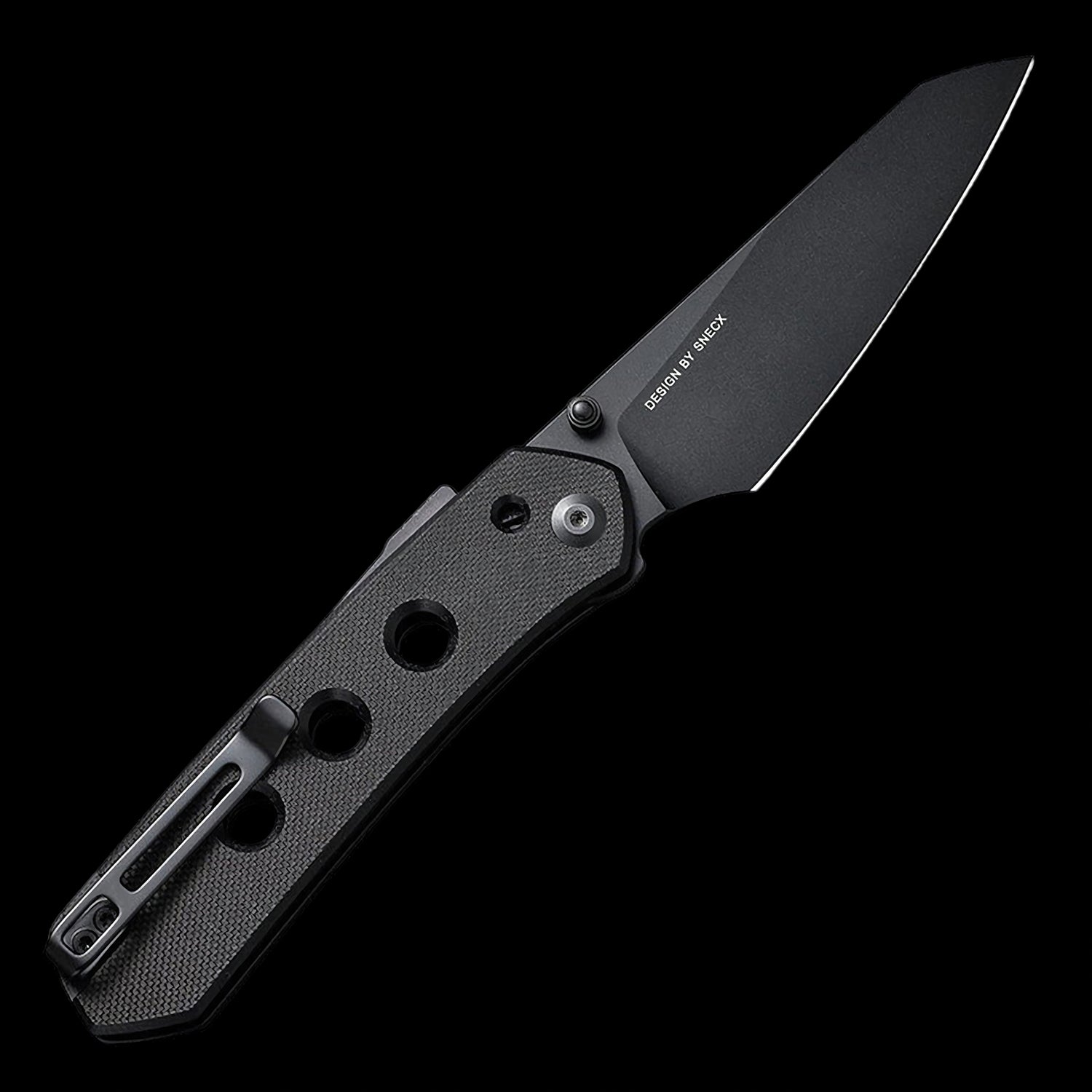 CIVIVI Vision FG Nitro-V Reverse Tanto Superlock Knife Black G10 Handle