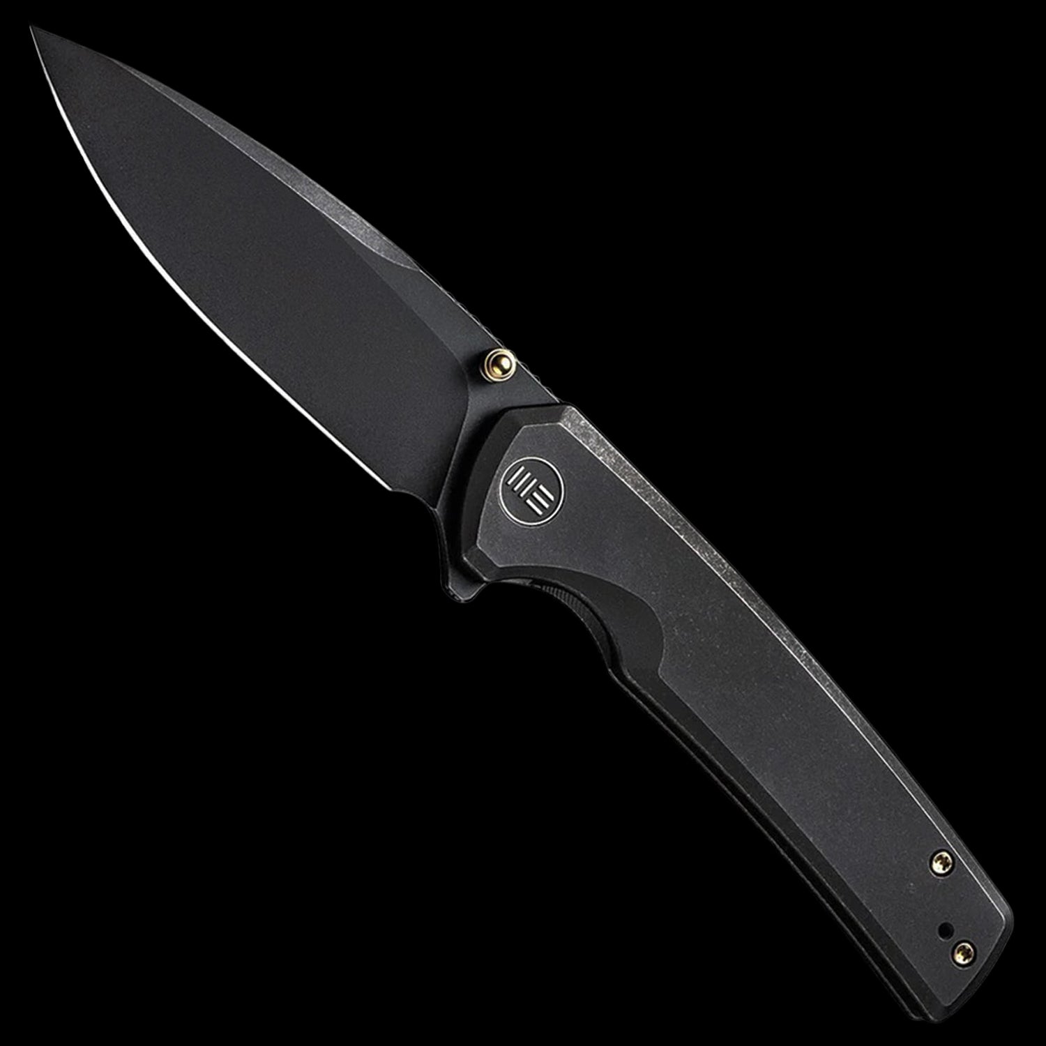 WE Knife Subjugator 20CV Flipper Pocket Knife - Black Titanium Handle