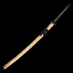 Kagemusha Damascus Katana Sword Battle Ready Handmade - Wood