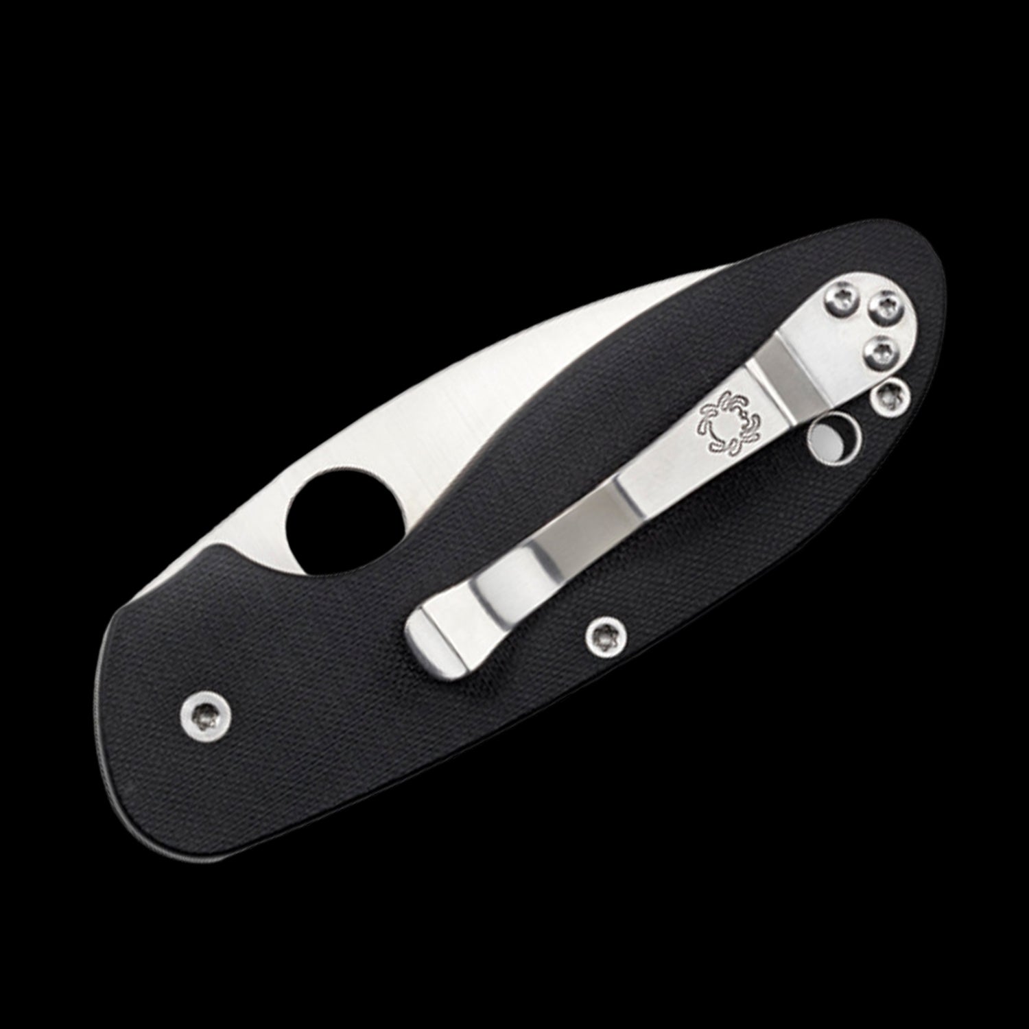 Spyderco Efficient Pocket Knife Black G10 Handle