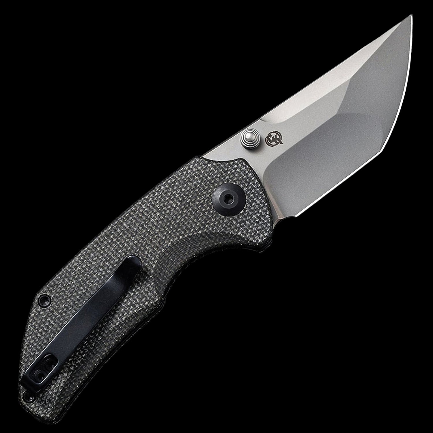 CIVIVI Thug 2 Nitro-V Tanto Pocket Knife Dark Green Micarta Handle