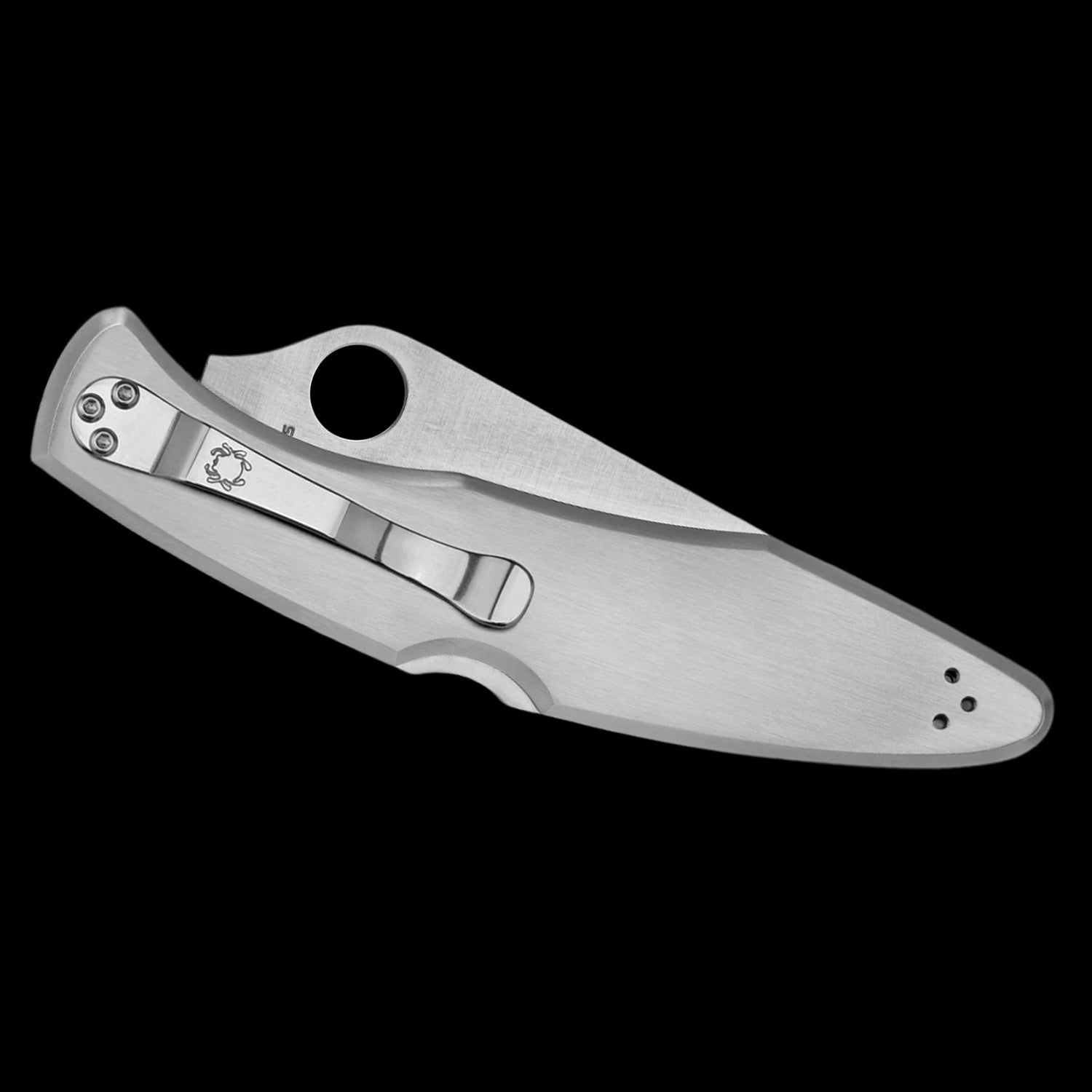 Spyderco Police Model VG10 Pocket Knife Stainless Handle