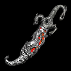 Wyvern Dragon Dagger Large 17" - Red (not sharp)