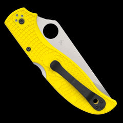 Spyderco Stretch 2 XL Lightweight Salt Pocket Knife Yellow FRN Handle